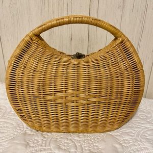 Vintage Wicker / Rattan Handbag